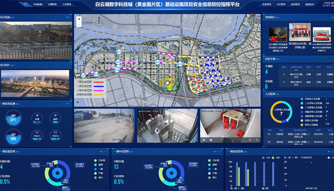 白云湖数字科技城( 黄金围片区)基础设施项目安全信息防控指挥平台