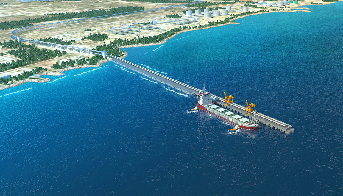 阿尔及利亚贝蒂瓦矿业码头工程